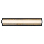 Golden Lighting Stratum Yep By Golden Lighting Stratum Integrated Led 24in Vanity In Brushed Champagne Brass With Moon Rock Slate