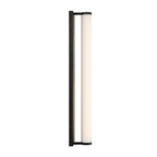 Golden Lighting 1672-BA24 BLK-MR Matte Black Yep By Golden Lighting Stratum Integrated Led 24in Vanity In Matte Black With Moon Rock Slate Image 6
