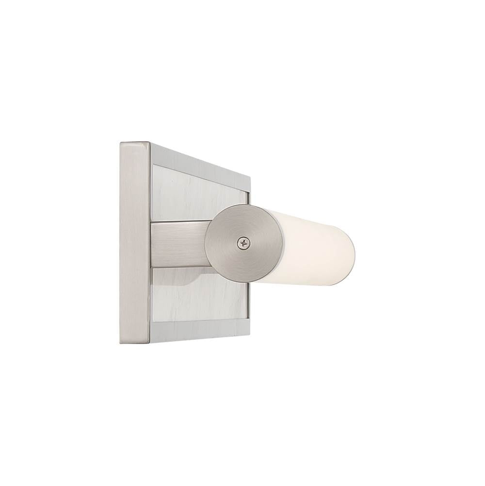 Golden Lighting 1672-BA24 BN-JW Brushed Nickel Yep By Golden Lighting Stratum Integrated Led 24in Vanity In Brushed Nickel With Jazz White Marble Image 5