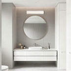 Golden Lighting 1672-BA24 BN-JW Brushed Nickel Yep By Golden Lighting Stratum Integrated Led 24in Vanity In Brushed Nickel With Jazz White Marble Image 3