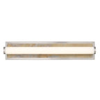 Golden Lighting Stratum Yep By Golden Lighting Stratum Integrated Led 24in Vanity In Brushed Champagne Brass With Moon Rock Slate