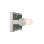 Golden Lighting 1672-BA24 BN-PRG Brushed Nickel Yep By Golden Lighting Stratum Integrated Led 24in Vanity In Brushed Nickel With Persian Green Marble Image 5