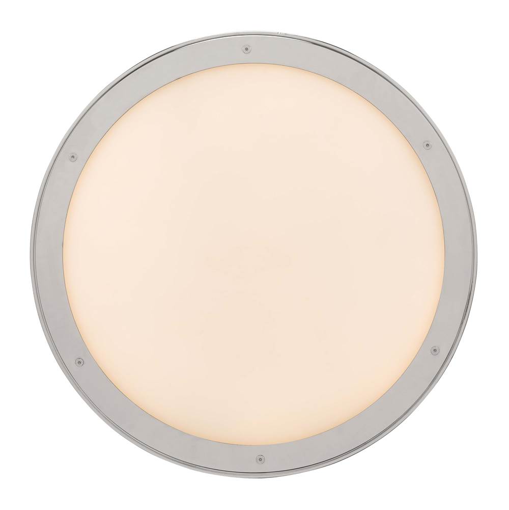 Golden Lighting 1700-17 PN-EG Polished Nickel Golden Lighting Cameron Integrated Led 17in Pendant In Polished Nickel With Etched Glass Image 5