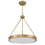 Golden Lighting 1700-24 BCB-EG Brushed Champagne Brass Golden Lighting Cameron Integrated Led 24in Pendant In Brushed Champagne Brass With Etched Glass Image 5
