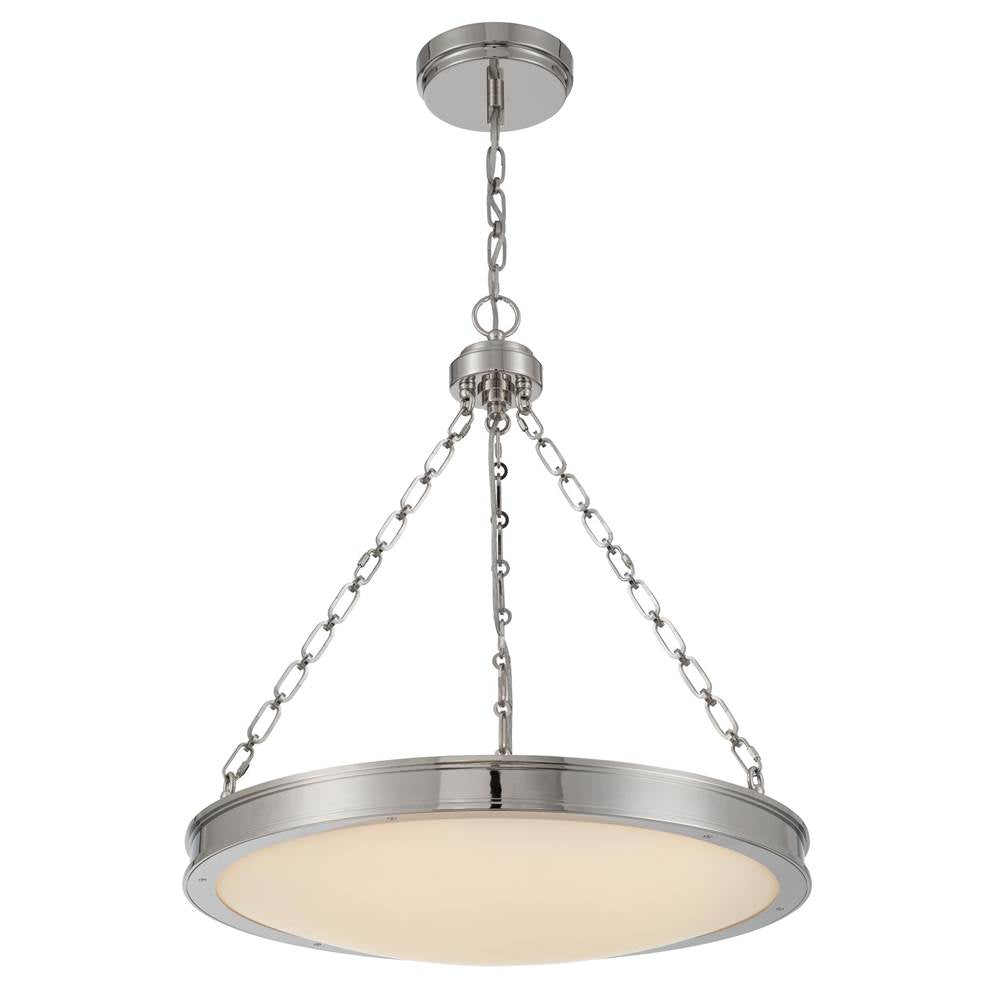Golden Lighting Cameron Golden Lighting Cameron Integrated Led 24in Pendant In Brushed Champagne Brass With Etched Glass