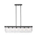 Golden Lighting 1768-LP BLK-HWG Matte Black Golden Lighting Ciara 6-light Island Light In Matte Black Image 1