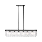 Golden Lighting 1768-LP BLK-HWG Matte Black Golden Lighting Ciara 6-light Island Light In Matte Black Image 1