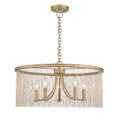 Golden Lighting 1771-5 PG-CRY Peruvian Gold Golden Lighting Marilyn 5-light Chandelier In Peruvian Gold Image 1