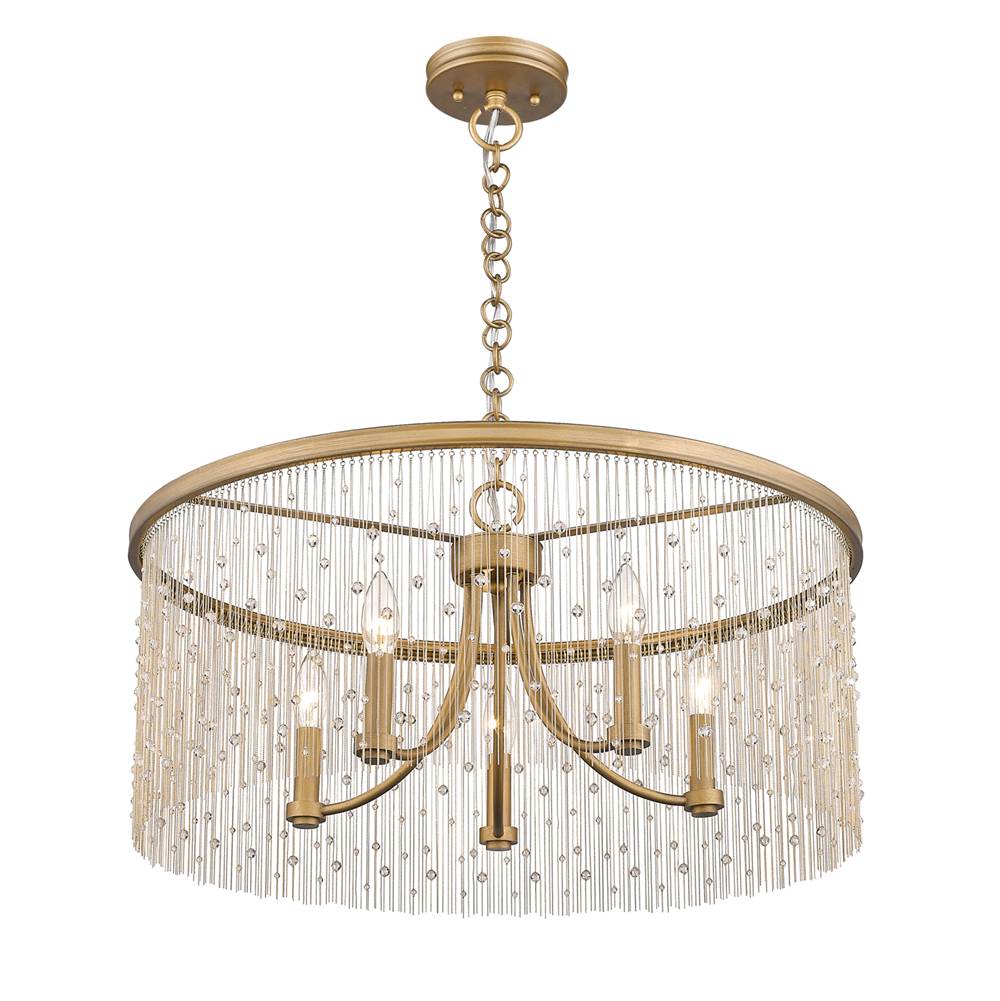 Golden Lighting Marilyn Golden Lighting Marilyn 5-light Chandelier In Peruvian Gold