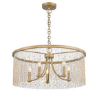 Golden Lighting 1771-5 PG-CRY Peruvian Gold Golden Lighting Marilyn 5-light Chandelier In Peruvian Gold Image 4