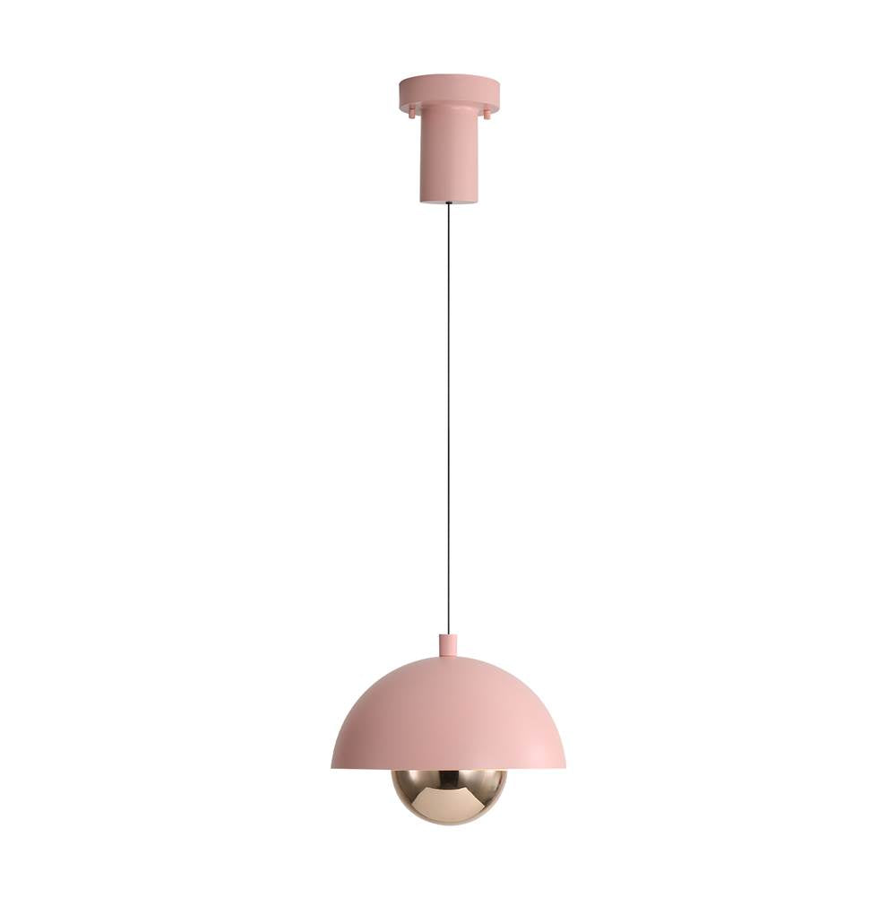 Golden Lighting Vintra Wry Lighting Vintra Integrated Led Pendant In Dusty Rose