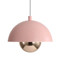 Golden Lighting 1816-1S DRS-CPR Dusty Rose Wry Lighting Vintra Integrated Led Pendant In Dusty Rose Image 1