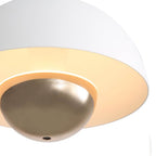 Golden Lighting 1816-1S SNW-CPR Sand White Wry Lighting Vintra Integrated Led Pendant In Sand White And Copper Shade Image 6