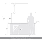 Golden Lighting 1816-1S SNW-CPR Sand White Wry Lighting Vintra Integrated Led Pendant In Sand White And Copper Shade Image 2