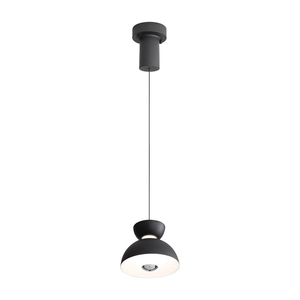 Golden Lighting Vintra Wry Lighting Vintra Integrated Led Pendant In Sand Black And Chrome Shade