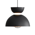 Golden Lighting 1816-2S SNB-CH Sand Black Wry Lighting Vintra Integrated Led Pendant In Sand Black And Chrome Shade Image 1