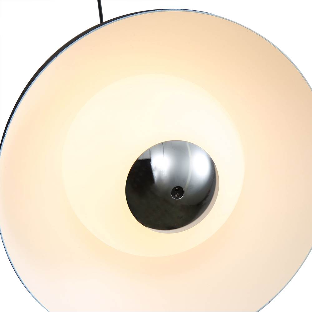 Golden Lighting 1816-2S SNB-CH Sand Black Wry Lighting Vintra Integrated Led Pendant In Sand Black And Chrome Shade Image 6