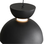 Golden Lighting 1816-2S SNB-CH Sand Black Wry Lighting Vintra Integrated Led Pendant In Sand Black And Chrome Shade Image 4
