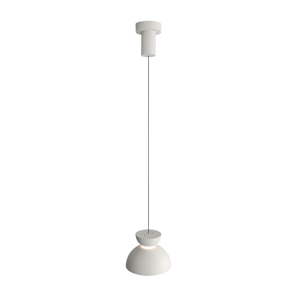 Golden Lighting 1816-2S SNW-CH Sand White Wry Lighting Vintra Integrated Led Pendant In Sand White And Chrome Shade Image 5