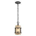Golden Lighting 1821-M1L BI Black Iron Wry Lighting Madera 1-light Pendant In Black Iron Image 1