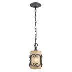 Golden Lighting 1821-M1L BI Black Iron Wry Lighting Madera 1-light Pendant In Black Iron Image 1