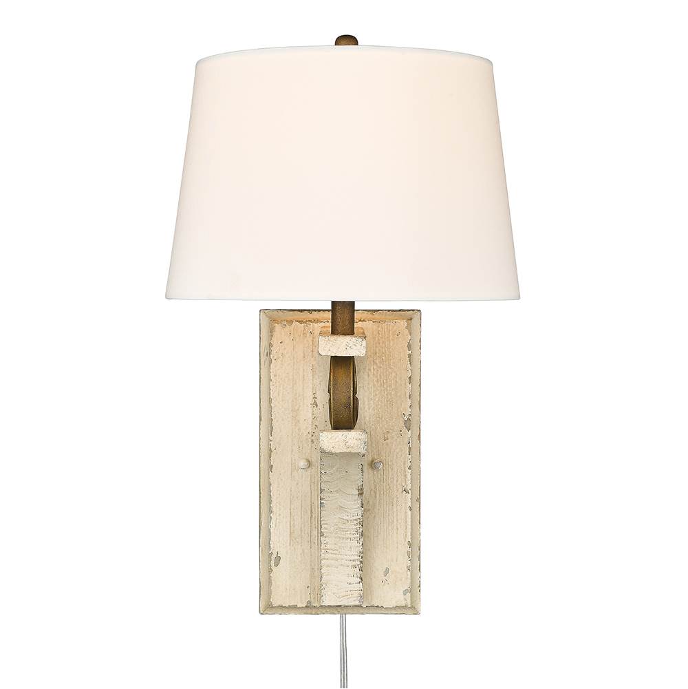 Golden Lighting Solay Golden Lighting Solay 1-light Wall Sconce In Burnished Chestnut