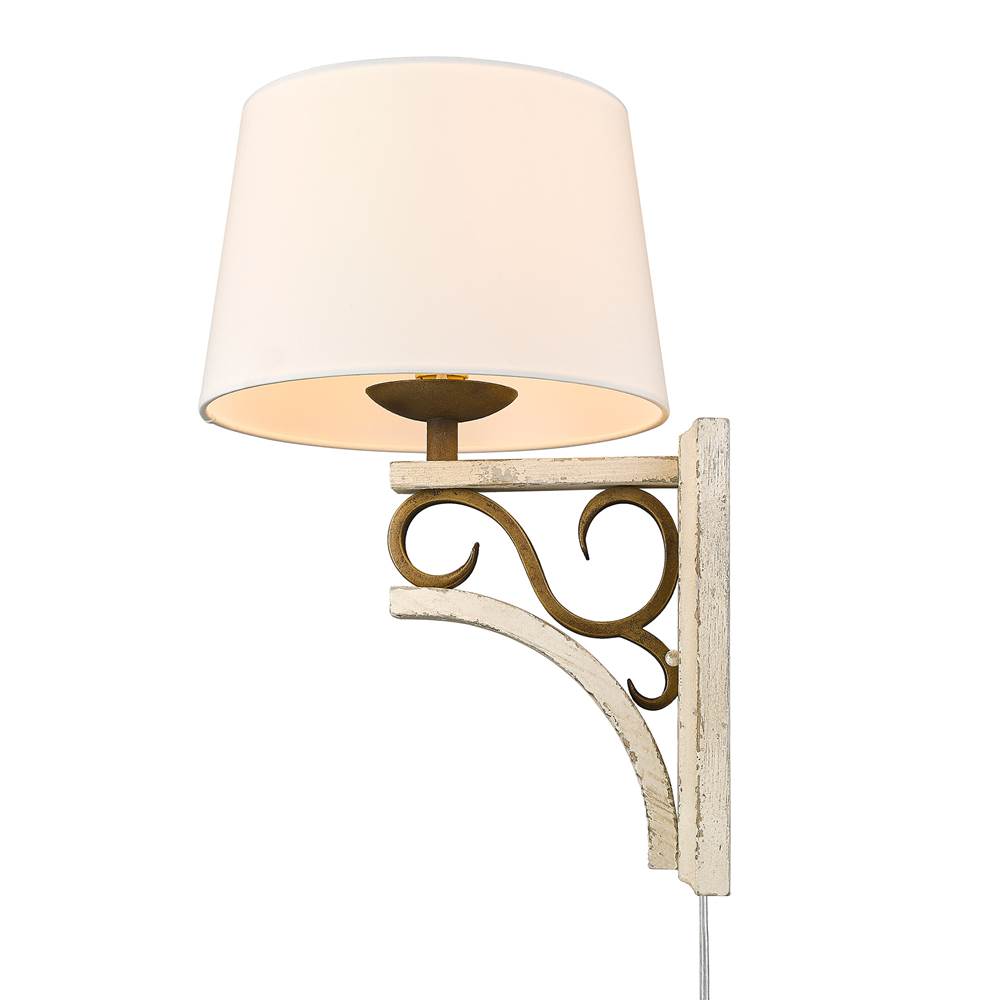 Golden Lighting 1832-1W BC-CDW Burnished Chestnut Golden Lighting Solay 1-light Wall Sconce In Burnished Chestnut Image 7