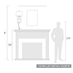 Golden Lighting 1832-1W BC-CDW Burnished Chestnut Golden Lighting Solay 1-light Wall Sconce In Burnished Chestnut Image 2