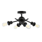 Golden Lighting Axel Wry Lighting Axel 4-light Semi-flush Mount In Brushed Champagne Brass