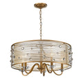 Golden Lighting 1993-5 PG Peruvian Gold Golden Lighting Joia 5-light Chandelier In Peruvian Gold Image 1