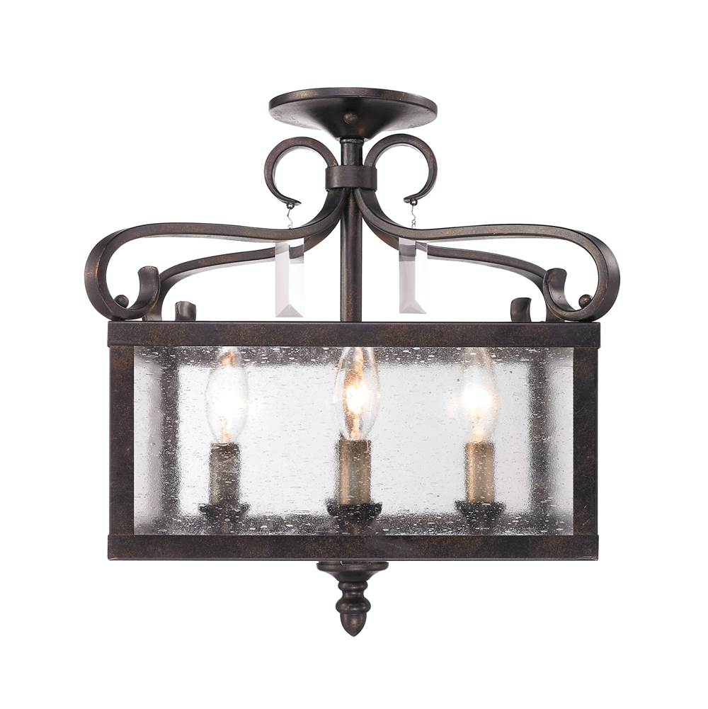 Golden Lighting Valencia Golden Lighting Valencia 4-light Pendant In Fired Bronze