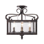 Golden Lighting Valencia Golden Lighting Valencia 4-light Pendant In Fired Bronze