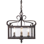 Golden Lighting Valencia Golden Lighting Valencia 4-light Semi-flush Mount In Fired Bronze