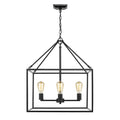 Golden Lighting 2072-4 BLK Matte Black Golden Lighting Wesson 4-light Chandelier In Matte Black Image 1