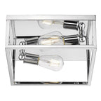 Golden Lighting 2072-FM CH Chrome Golden Lighting Wesson 2-light Flush Mount In Chrome Image 2