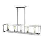 Golden Lighting Wesson Golden Lighting Wesson 5-light Island Light In Matte Black