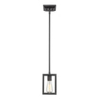 Golden Lighting 2072-M1L BLK Matte Black Golden Lighting Wesson 1-light Pendant In Matte Black Image 1
