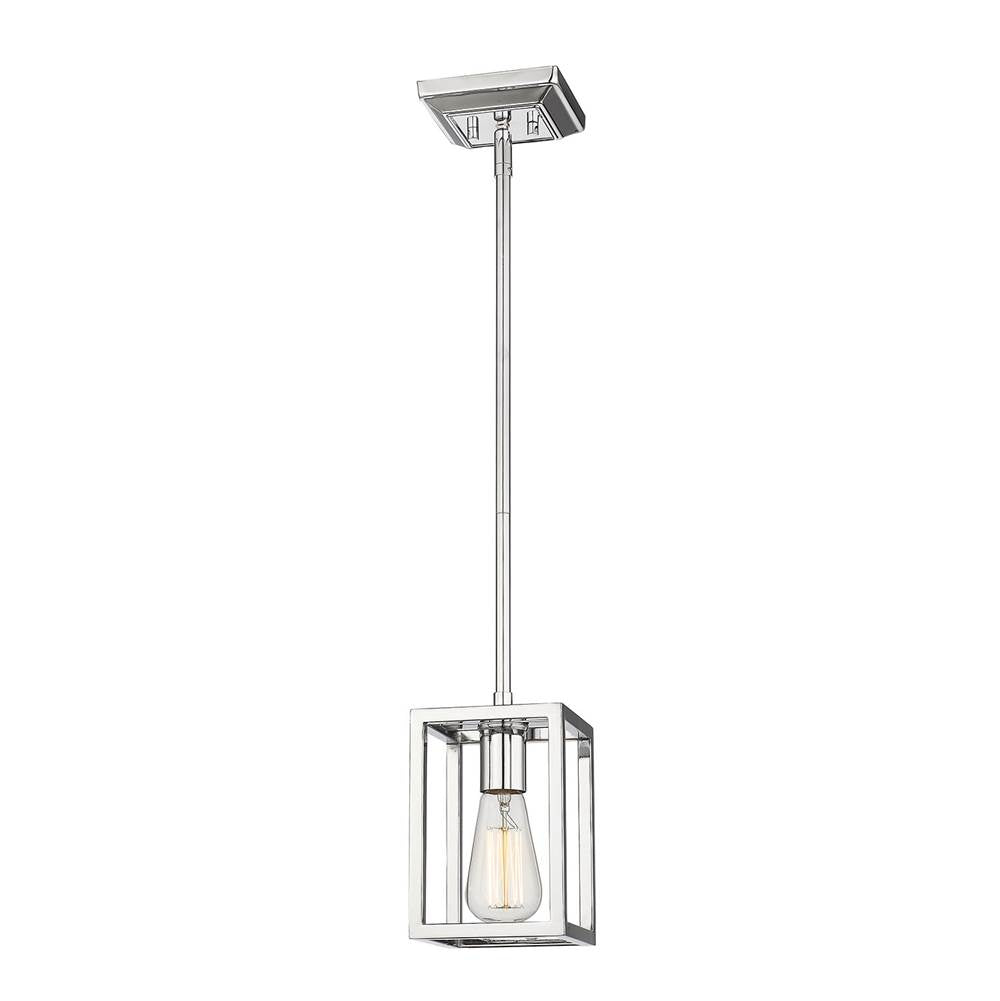 Golden Lighting 2072-M1L CH Chrome Golden Lighting Wesson 1-light Pendant In Chrome Image 2