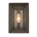 Golden Lighting 2073-1W GMT Gunmetal Bronze Golden Lighting Smyth 1-light Wall Sconce In Gunmetal Bronze Image 1