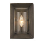 Golden Lighting 2073-1W GMT Gunmetal Bronze Golden Lighting Smyth 1-light Wall Sconce In Gunmetal Bronze Image 1
