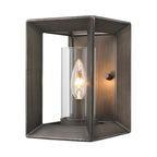 Golden Lighting 2073-1W GMT Gunmetal Bronze Golden Lighting Smyth 1-light Wall Sconce In Gunmetal Bronze Image 3