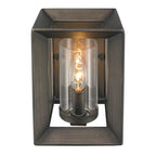 Golden Lighting 2073-1W GMT Gunmetal Bronze Golden Lighting Smyth 1-light Wall Sconce In Gunmetal Bronze Image 2