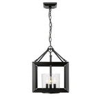 Golden Lighting Smyth Golden Lighting Smyth 3-light Chandelier In Matte Black