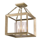 Golden Lighting 2073-M3 WG-CLR White Gold Golden Lighting Smyth 3-light Chandelier In White Gold Image 3