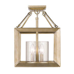 Golden Lighting 2073-M3 WG-CLR White Gold Golden Lighting Smyth 3-light Chandelier In White Gold Image 2
