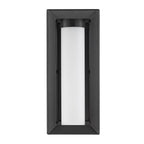 Golden Lighting 2073-OWM NB-OP Natural Black Golden Lighting Smyth 1-light Outdoor Wall In Natural Black And Opal Glass Image 4