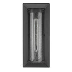 Golden Lighting 2073-OWM NB-SD Natural Black Golden Lighting Smyth 1-light Outdoor Wall In Natural Black And Seeded Glass Image 4