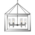 Golden Lighting 2074-6 CH-CLR Chrome Wry Lighting Smyth 6-light Chandelier In Chrome Image 1