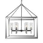 Golden Lighting 2074-6 CH-CLR Chrome Wry Lighting Smyth 6-light Chandelier In Chrome Image 1