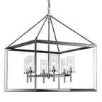Golden Lighting Smyth Wry Lighting Smyth 6-light Chandelier In Chrome